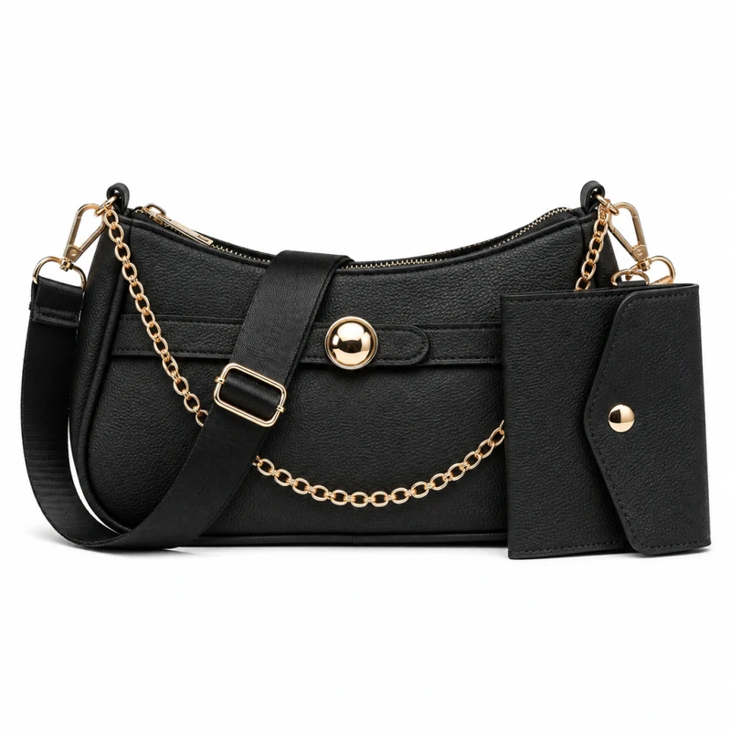 Bolsa Baguete Feminina Olivia com Porta-Moedas | Dona Bela
