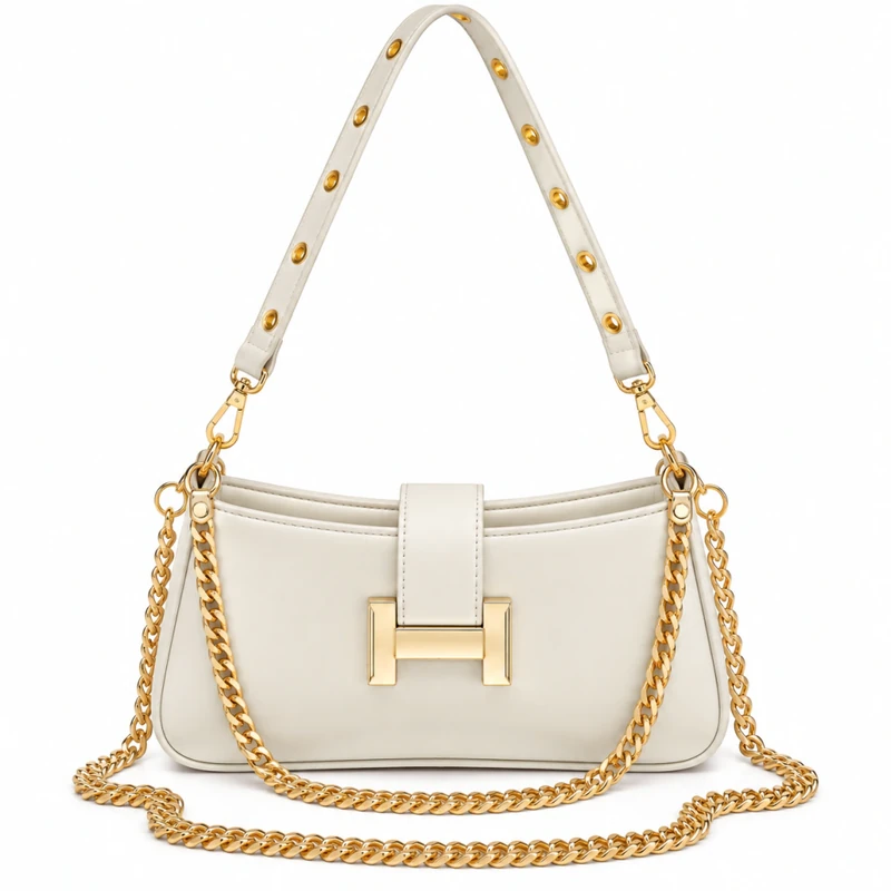 Bolsa Feminina Heloísa com 3 Alças e Corrente | Dona Bela